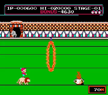 Circus Charlie (Japan) screen shot game playing